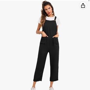 Black jumpsuit 
Size XXL (adjustable straps)